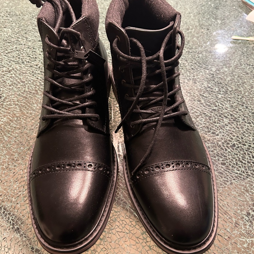 Men's Black Leather Boots
